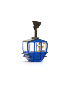 H0 Kabelbaancabine, blauw Brawa 6282