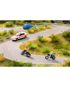 H0 Motorfietsen met geluid, 2 motorfietsen met personen Noch 12844
