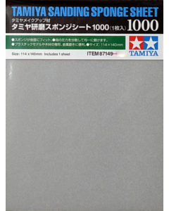 Sanding Sponge Sheet #1000 Tamiya 87149