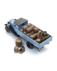 N Vrachtwagenlading houten biervaten (ready made) - Artitec 316.135 Artitec 316135