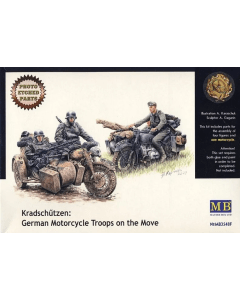 1/35  German  Motorcycle  Troops Master Box 3548F