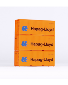 H0 Container set van 3 20ft. 'Hapag Lloyd' Piko 56202