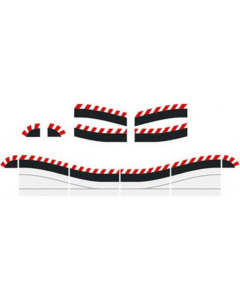 132/24 Slipstroken Buitenrand Digitale Chicane, 6 stuks Carrera 20603