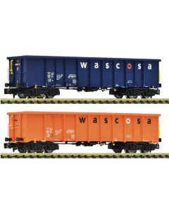 Fleischmann 6660140 N Wascosa 2-delige set: open goederenwagens