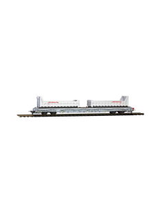 H0m RhB R-w 8209 ACTS-Containerdraagwagen met "Wuhrsteinmulde", tijdperk V-VI - Bemo 2291 119 Bemo 2291119