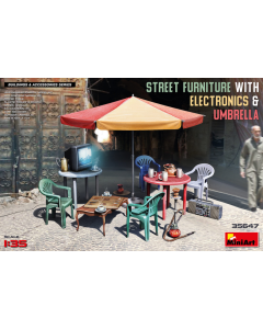 1/35 Street Furniture with Electronics & Umbrella MiniArt 35647