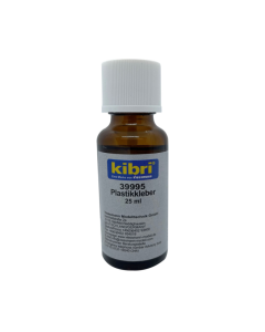 Plasticlijm met kwast, 25 ml Kibri 39995