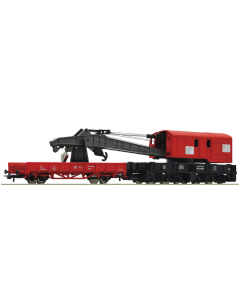 H0 DB Kraanwagen met bijwagen, tijdperk V Roco 56240