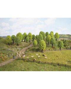 H0 Loofbomen 5 - 9 cm hoog 25 stuks Noch 26801