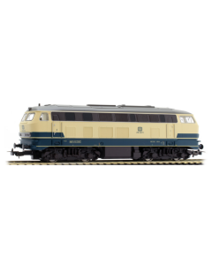 H0 DB Diesellocomotief BR 218 beige/blauw,  DC analoog (NEM652 interface) Piko 57903