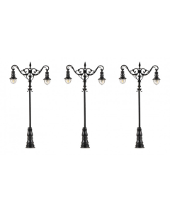 H0 LED-lantaarn, bolvormige hanglampen, warm wit, 3 stuks Faller 180114