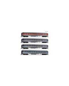 H0 4er Set Popwag. DB Roco 74025