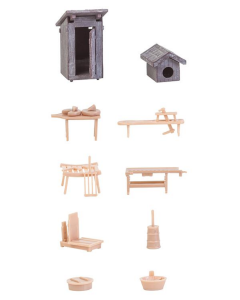 H0 Decoratieset Op het land (lasercut) Faller 180449