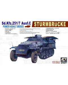 1/35 German Sd.Kfz. 251/7 Ausf.C "Sturmbrücke", inclusief Nederlandse decals (NL) AFV-Club 35077