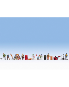 H0 Thema figurenset "Winterdag" Noch 16220