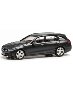 H0 Mercedes Benz C Estate (C206), zwart - Herpa 421010-002 Herpa 421010002