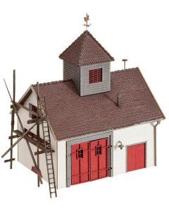 H0 Landelijke brandweerkazerne (lasercut) Faller 130336