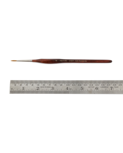 Penseel driekant, maat 2, roodmarter, houten steel Zahn-Pinsel 310712
