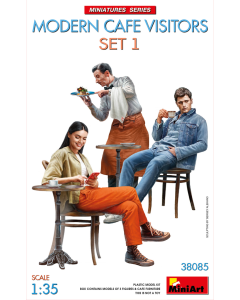 1/35 Modern Café Visitors, Set 1 MiniArt 38085