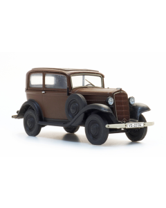 H0 Opel P4 sedan, bruin (ready made) - Artitec 387.645 Artitec 387645
