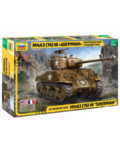 1/35 US M4A3 (76mm) "Sherman" Tank Zvezda 3676