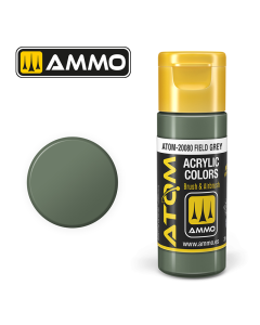 ATOM ACRYLIC COLOR FIELD GREY 20 ML AMMO by Mig 20080