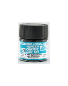 Aqueous RLM66 Black Grey Semi-Gloss 10ml (A/G-II) Mr. Hobby H416