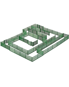 H0 Gaashekwerk groen Kibri 38603