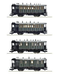 Roco 6200197 H0 K.Bay.Sts.B. Set Lokaalbaan-passagiersrijtuigen, 4-delig