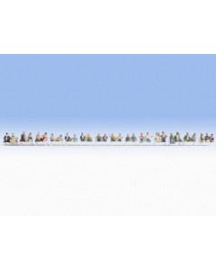 H0 Mega Set "Passagiers", 30 figuren, zonder benen, zonder banken Noch 16050