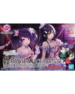 30MS Option Hair Style & Face Parts Set (Mamimi Tanaka / Sakuya Shirase) BANDAI 67447