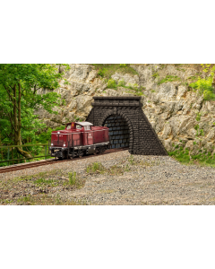 Z Tunnelportalen met buis, enkelspoor, 2 stuks Kibri 36900