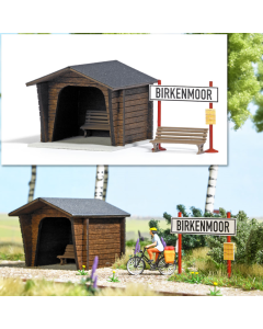 H0 Halte Birkenmoor (laser-cut) Busch 1463