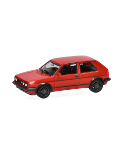 H0 Volkswagen (VW) Golf II Gti, tornado rood Herpa 430838005