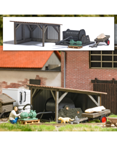 H0 Waterpomp/lier/wagen Busch 1977