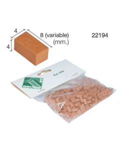Baksteentjes (4 X 4 X 8 mm) rood, 500 Stuks Aedes Ars 22194