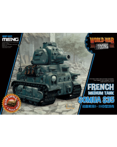 CartoonMod French Medium Tank Somua S-35 Meng WWT009