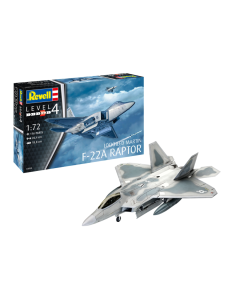 1/72 Lockheed Martin F-22A Raptor, model set Revell 63858