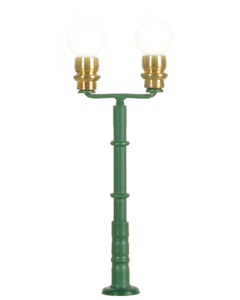 N Dubbele bollantaarn groen met warm-witte LED's Viessmann 6502