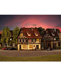 N Gasthof Zur Glocke met LED-verlichting, functionele kit Vollmer 47731
