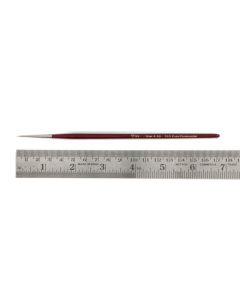 Penseel rond, maat 10x0, roodmarter, houten steel Zahn-Pinsel 003100000000000