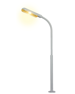 N Gebogen straatlantaarn met gele LED Viessmann 6491