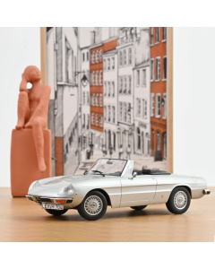 1/18 Alfa Romeo 2000 Spider 1973 Silvergrey metallic Norev 187884