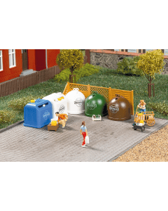 H0 Recyclingcontainer met accessoires Auhagen 41695