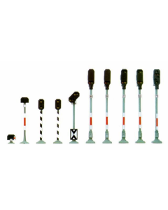 H0 Seinen assortiment, 10 stuks Busch 5810