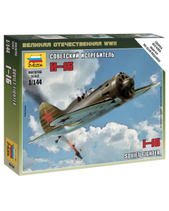 1/144 Soviet I-16 Fighter, snap fit "Art of Tactic" Zvezda 6254