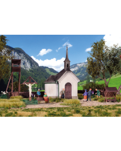 H0 Kapel Hirschbichl met toebehoren Kibri 39780