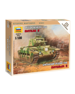 1/100 British Matilda II Infantry Tank, snap fit "Art of Tactic" Zvezda 6171