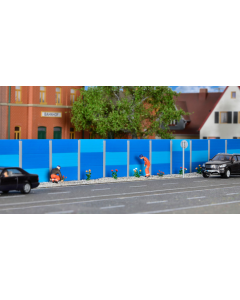 H0 Geluidsscherm blauw Kibri 38623