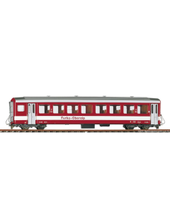 H0m FO Passagiersrijtuig B 4254 witte band - Bemo 3267 214 Bemo 3267214